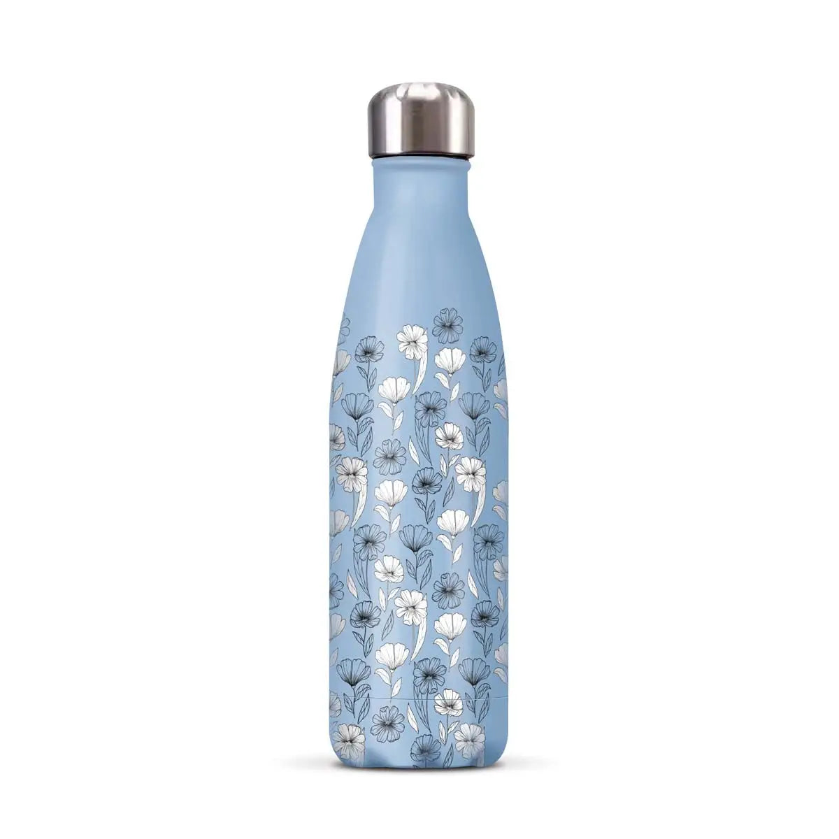 Insulated Bottle - White Flowers - 500ml