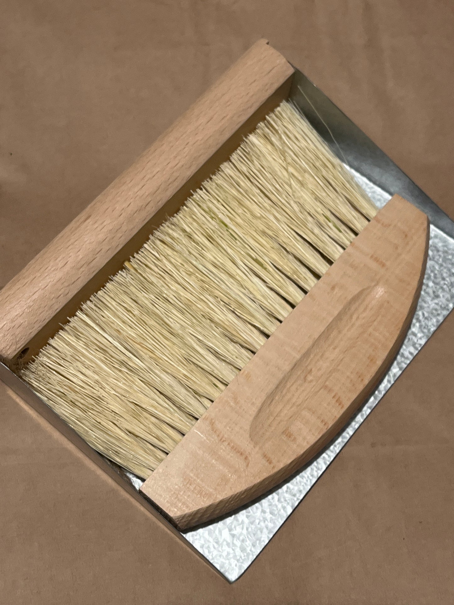 Hand-held Dustpan Set with Metal Pan