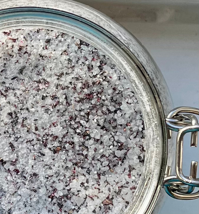 Hibiscus and Ylang Ylang Bath Salts - Three Hills Soap