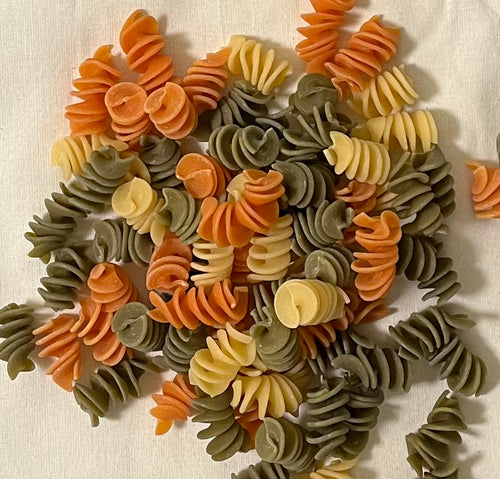 Organic Tri-Colour Fusilli Pasta - 100g