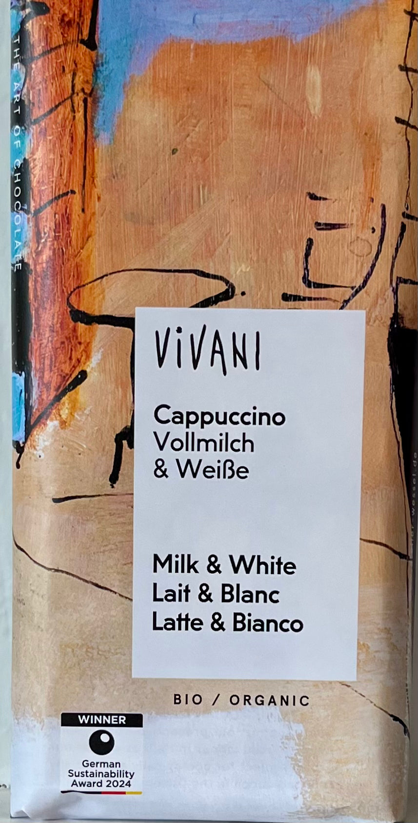 Organic Cappuccino Milk & White Chocolate Bar- 100 g