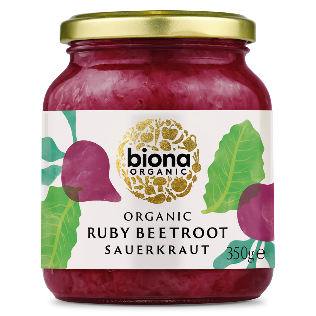Organic Ruby Beetroot Sauerkraut - Biona - 360g