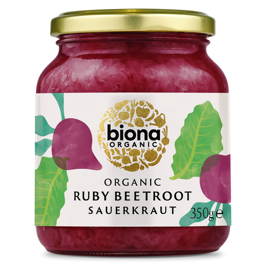 Organic Ruby Beetroot Sauerkraut - Biona - 360g