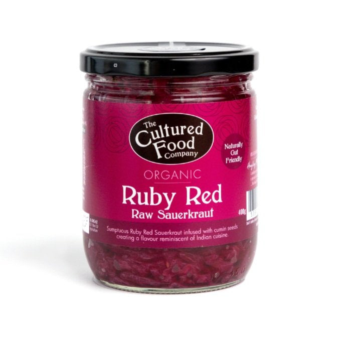 RAW Organic Ruby Sauerkraut w/ Red Cabbage - CFC - 400g