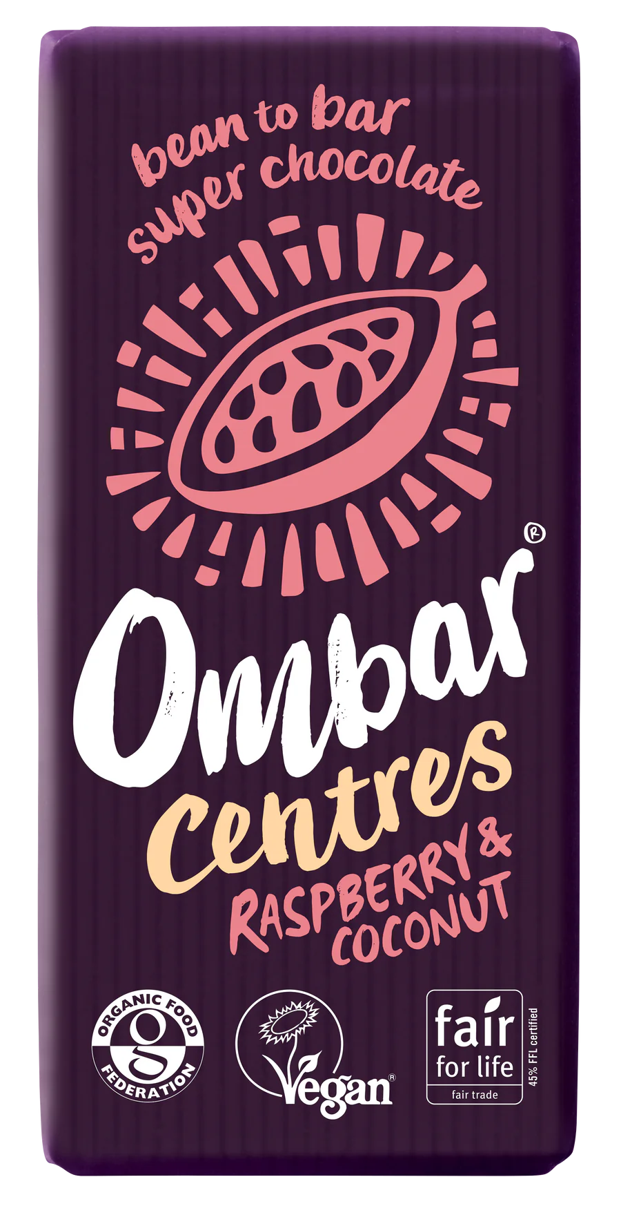 Ombar Raspberry & Coconut Chocolate Bar - 70g