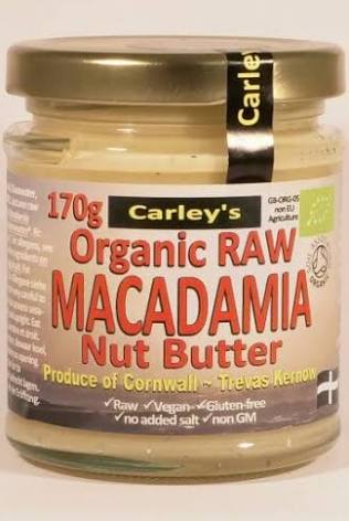 Organic Macadamia Nut Butter by Carley's - 170g