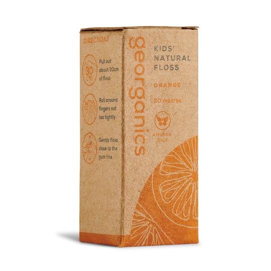 Larger Quantity - Georganics Orange Dental Floss (1 x 50 metres)
