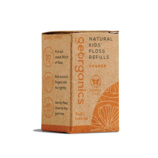 Larger quantity - Georganics Orange Dental Floss Refill (2 X 50 metres)
