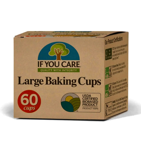 Large Baking Cups by If You Care - 60 cups