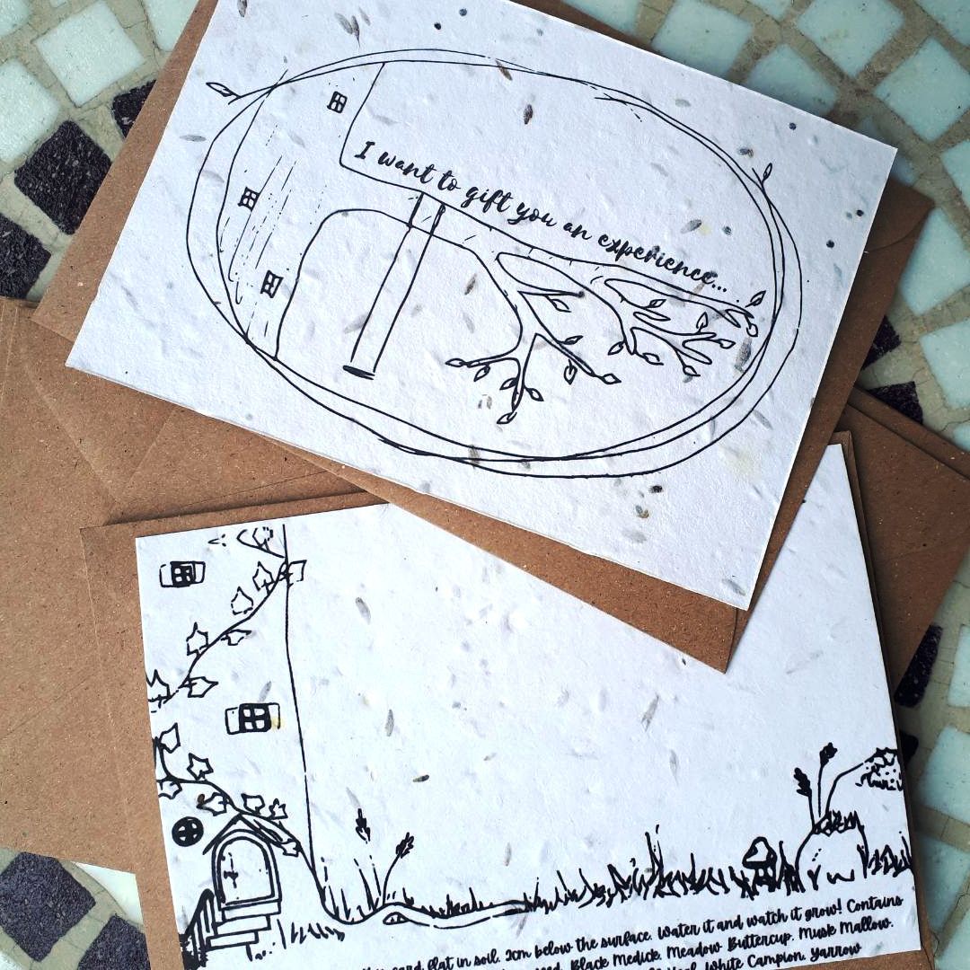 Plantable experience gift card - jiminy eco-toys