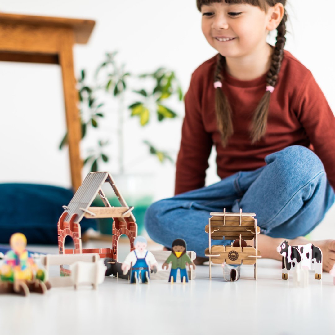 Playpress Farmyard build and play set - jiminy eco-toys