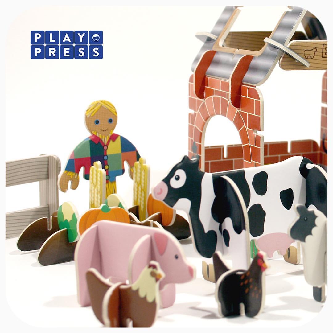 Playpress Farmyard build and play set - jiminy eco-toys