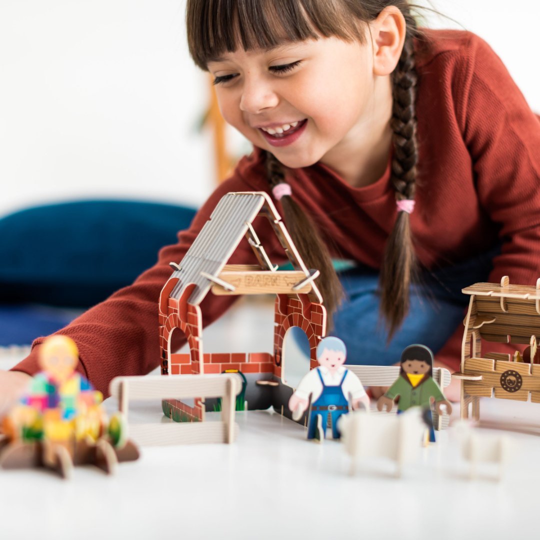 Playpress Farmyard build and play set - jiminy eco-toys