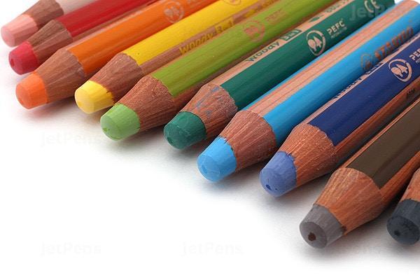 STABILO Woody solid-paint pencils - 3-in-1: pencil, crayon, paint stick - jiminy eco-toys
