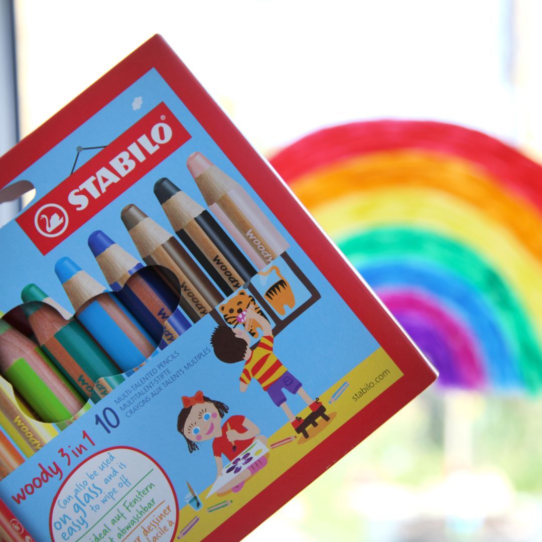 STABILO Woody solid-paint pencils - 3-in-1: pencil, crayon, paint stick - jiminy eco-toys