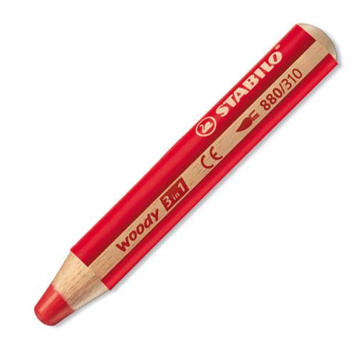 STABILO Woody solid-paint pencils - 3-in-1: pencil, crayon, paint stick - jiminy eco-toys