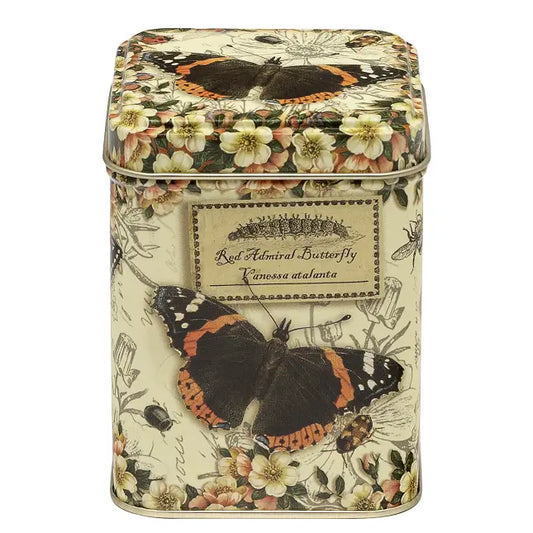 100g Metal Tea Caddy - Vintage butterfly