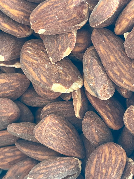 Organic Roasted Almonds With Sea Salt - 100g