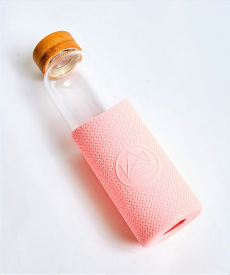 Reusable Glass Water Bottle - 550ml