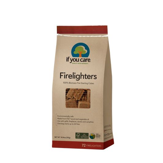 Firelighters - 100% biomass - If You Care - 72 pack