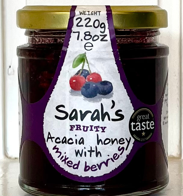 Sarah’s Honey with Dried Mixed Berries by Mileeven - 250g
