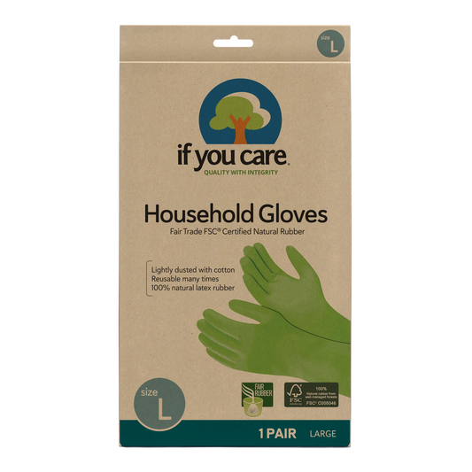 Large - Natural Rubber Gloves by If You Care