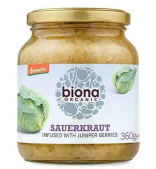 Organic Sauerkraut with Juniper Berries - Biona - 360g