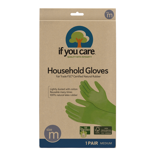 Medium - Natural Rubber Gloves by If You Care