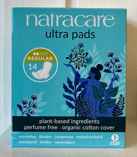 Natracare Organic Cotton Ultra Pads - Box of 14