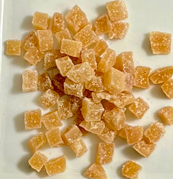 Organic Crystalized Ginger Cubes - 100g
