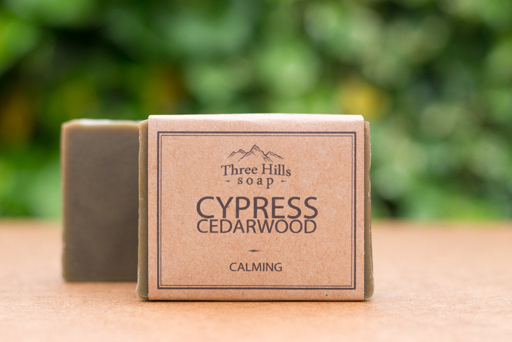 Cypress & Cedarwood Bar - Three Hills Soap