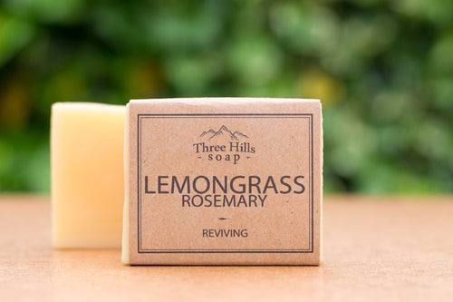 Lemongrass & Rosemary Bar - Three Hills Soap