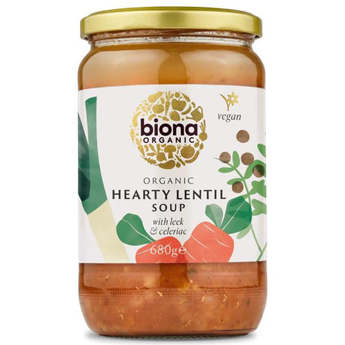 Organic Hearty Lentil Soup - Biona - 680g
