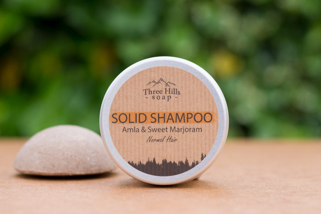 Amla and Sweet Marjoram Shampoo Bar - Three Hills Soap - Refill