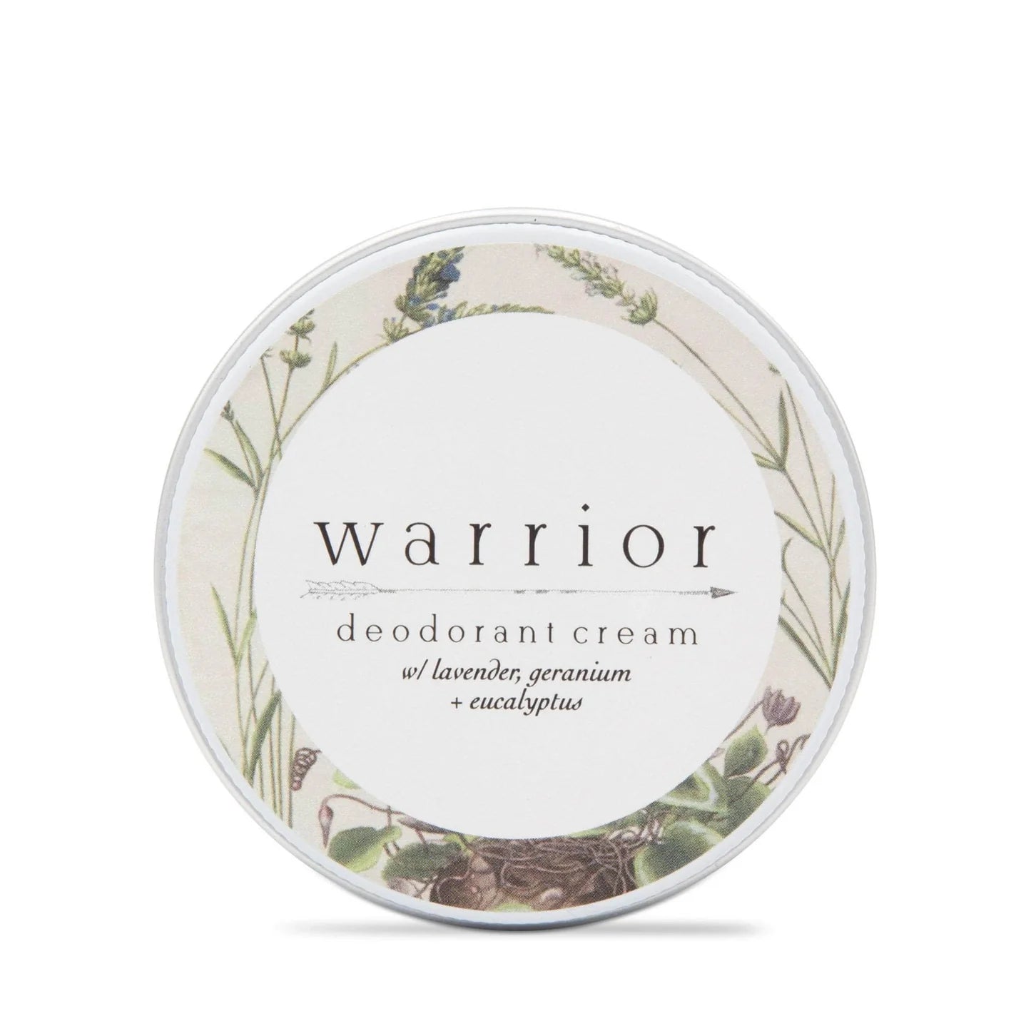 Warrior Lavender and Geranium Deodorant Cream - 70ml original tin