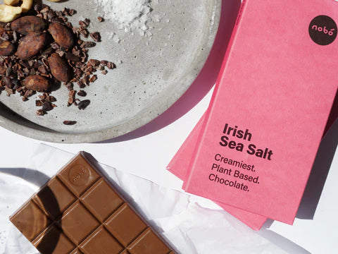 Nobo Irish Sea Salt Chocolate Bar - 80 g (Vegan)