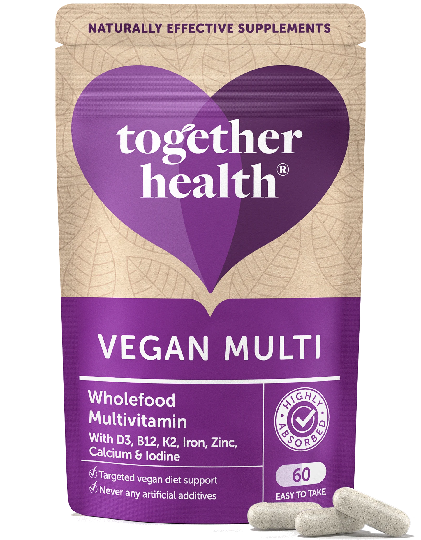 Vegan  Multivitamin - Together Health - 60 capsules