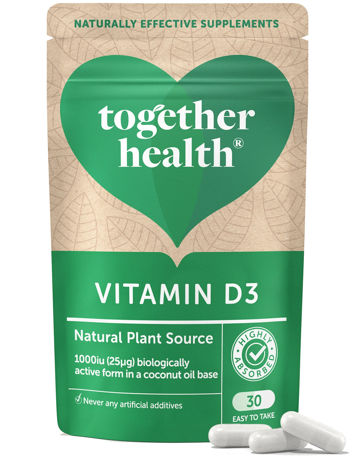 Vegan Vitamin D3 - Together Health - 30 capsules