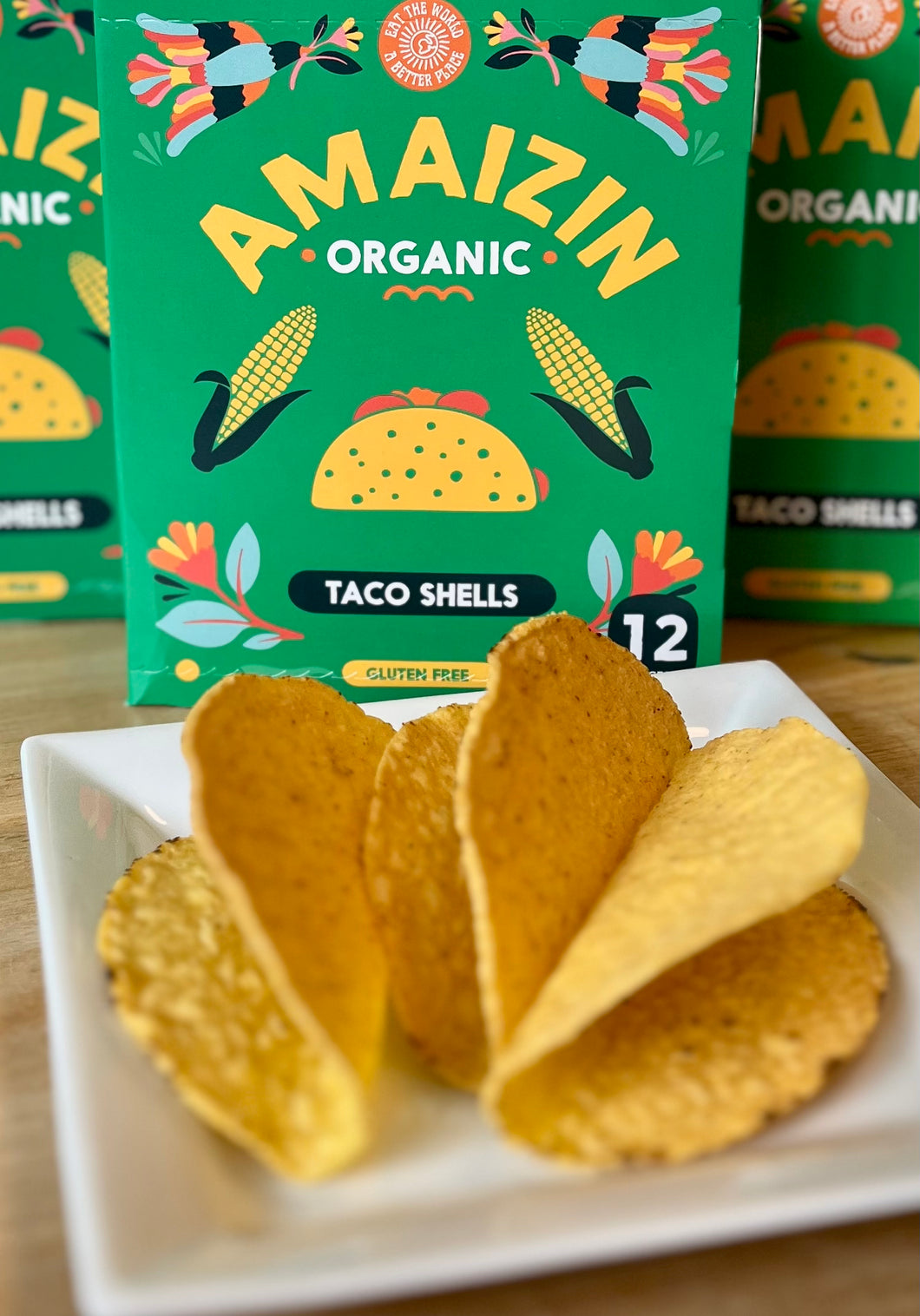 Organic Taco Shells - Amaizin- 12 pack