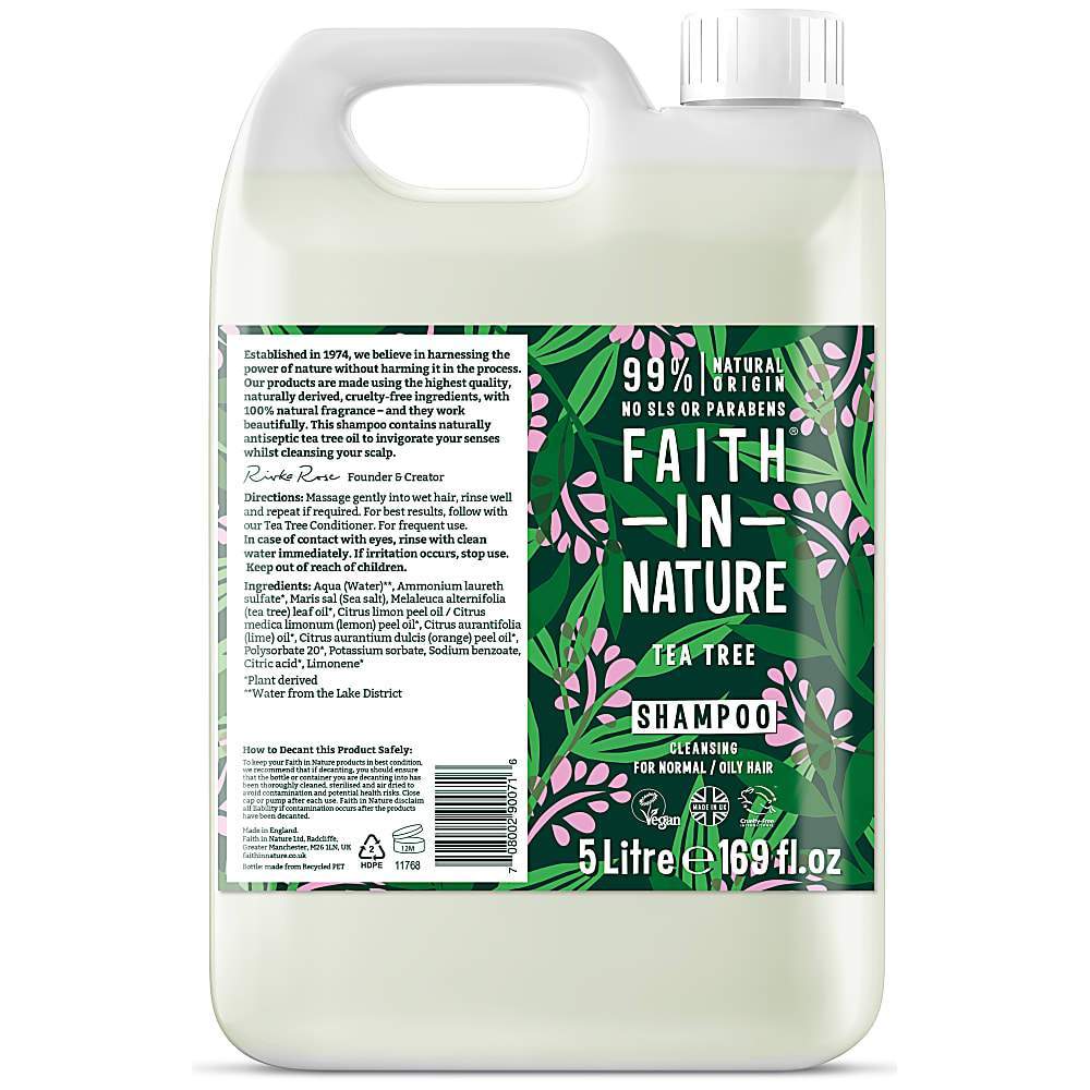 Faith in Nature Aloe Vera & Tea Tree Shampoo - 100ml REFILL
