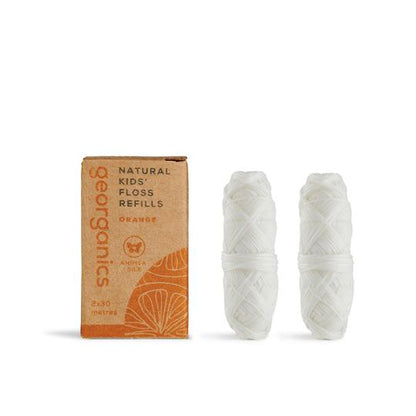 Larger quantity - Georganics Orange Dental Floss Refill (2 X 50 metres)