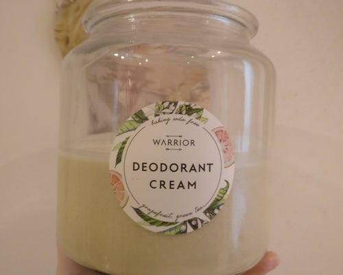 Warrior Grapefruit and Green Tea Baking Soda Free Deodorant - 10g