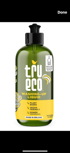 Washing Up Liquid Natural Citrus - Tru Eco by VivaGreen - 100ml Refill