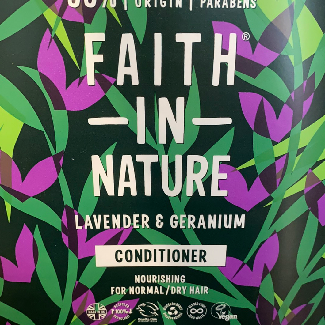 Faith In Natire Lavender and Geranium Conditioner - 100ml Refill