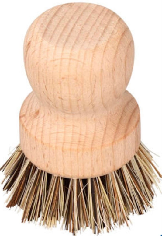 Heavy-duty Wooden Pot Scrubber Brush