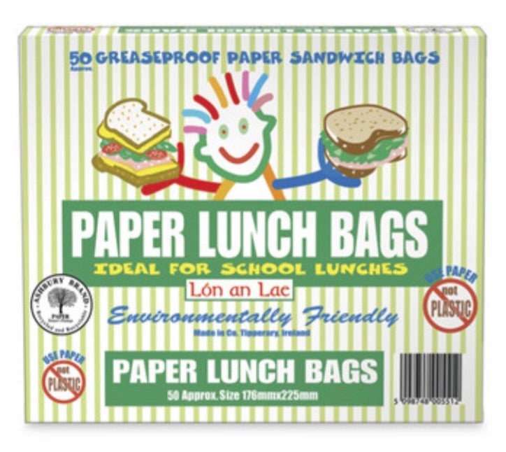 Paper Sandwich Bags - 50 pack