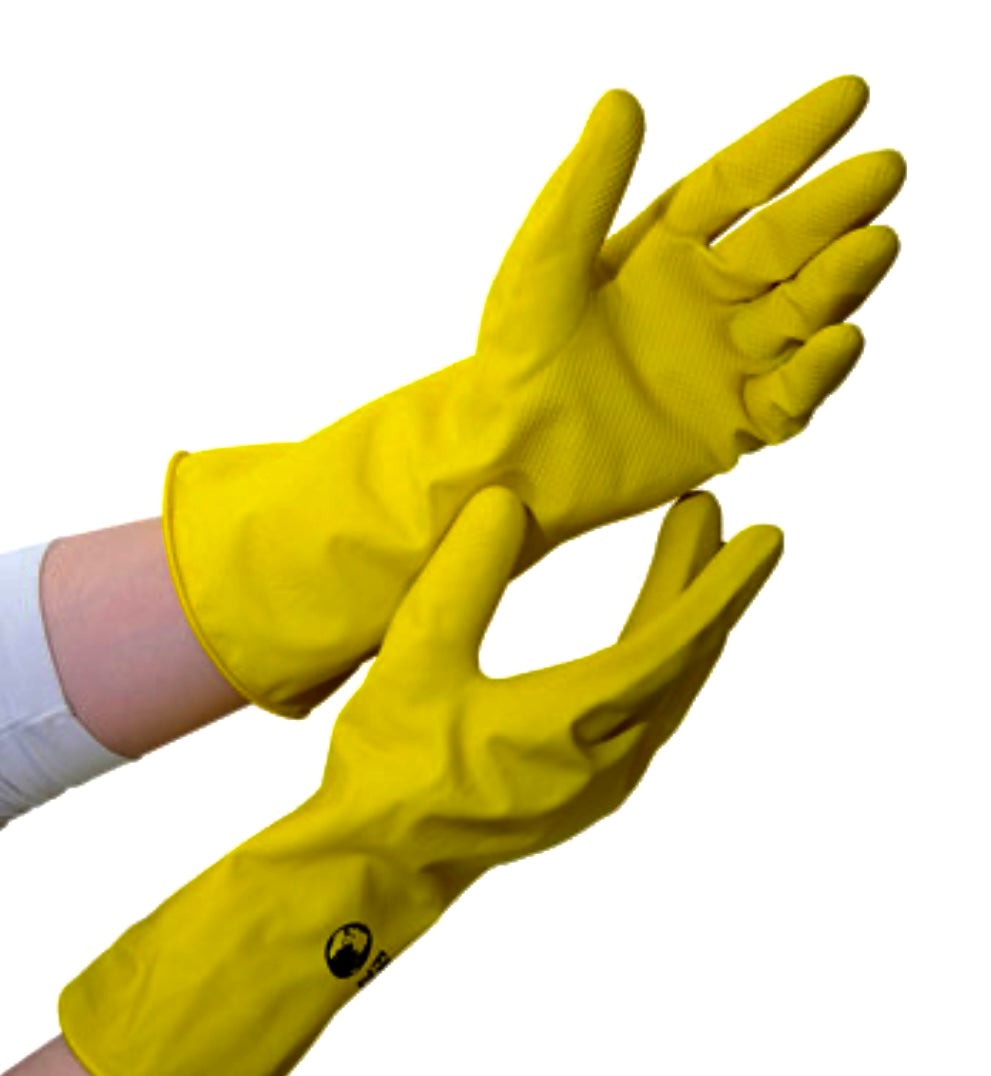 Medium - Natural Rubber Kitchen Gloves by Fair Zone
