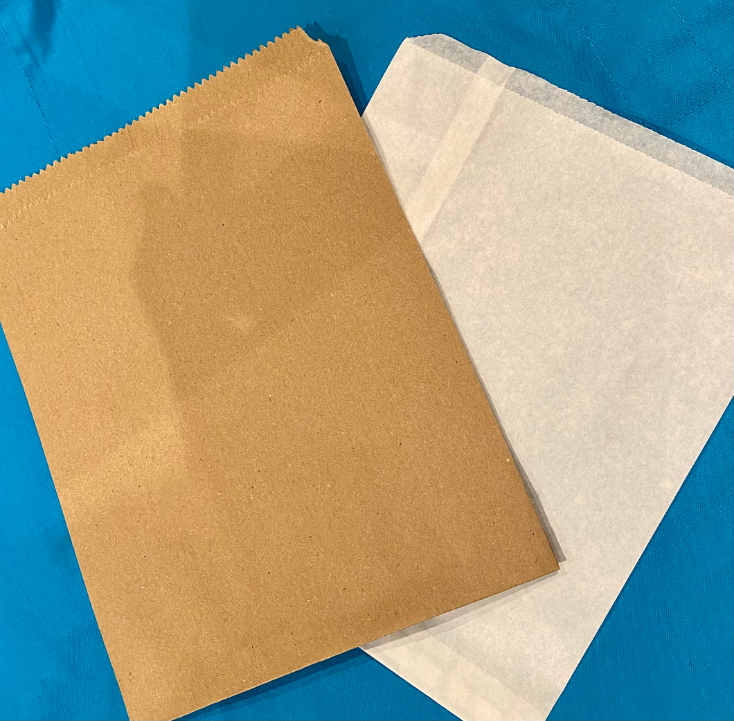 Brown & White Paper Bags