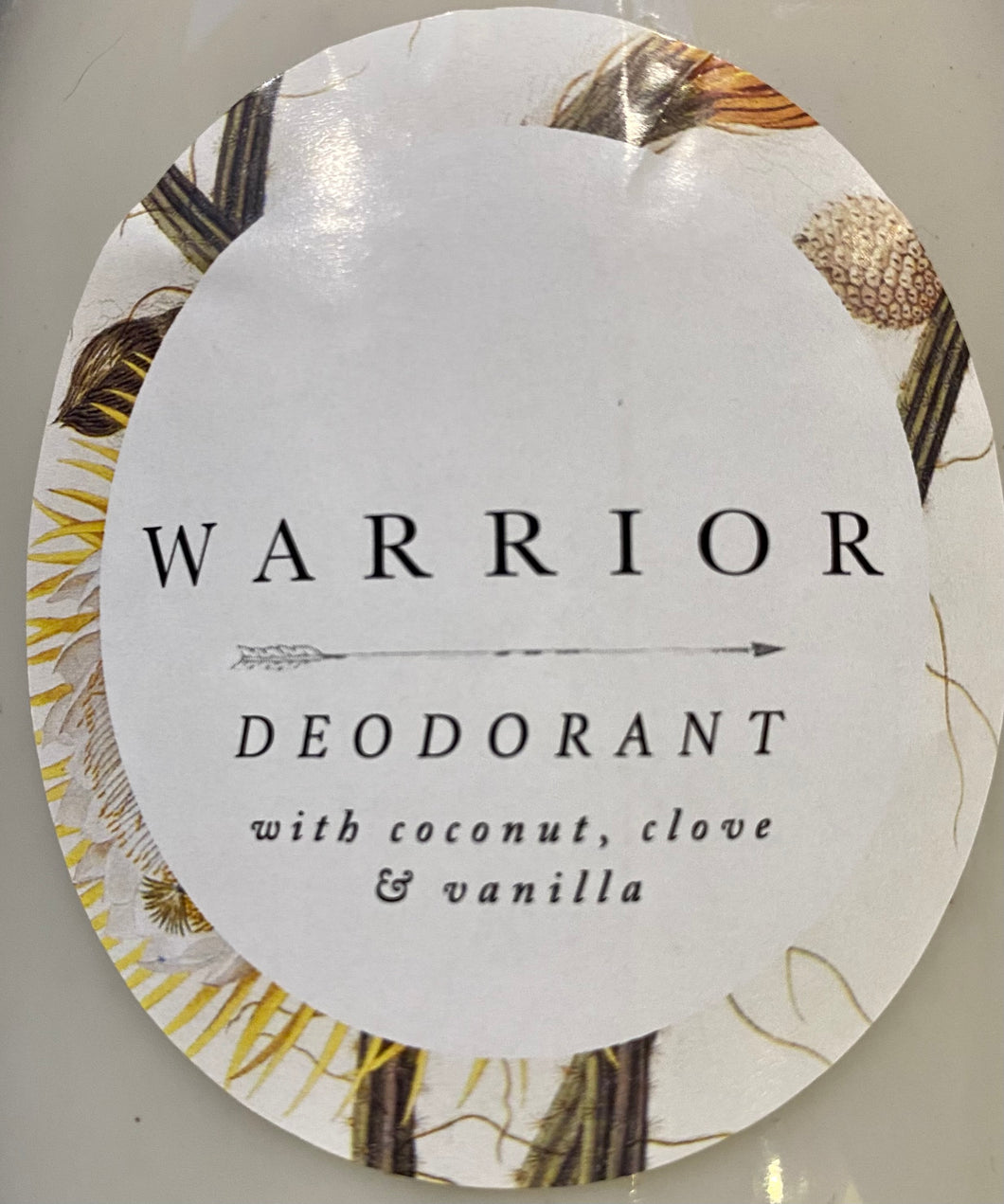 Warrior Coconut Clove and Vanilla Cream Deodorant - 10g