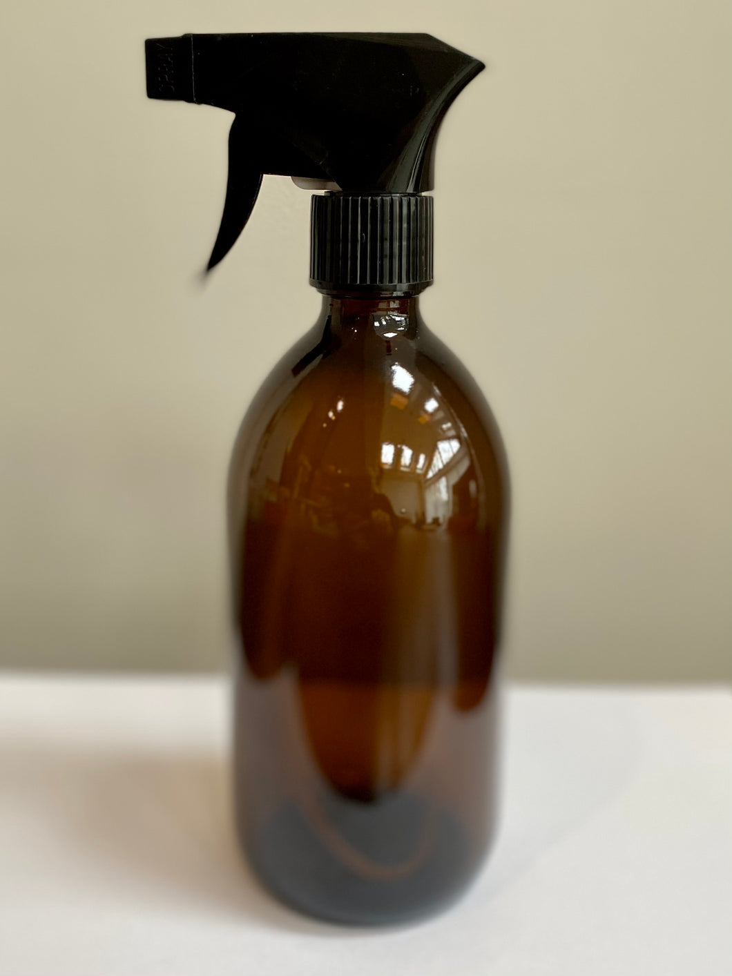 500ml Amber Glass Bottle With Trigger Spray Top